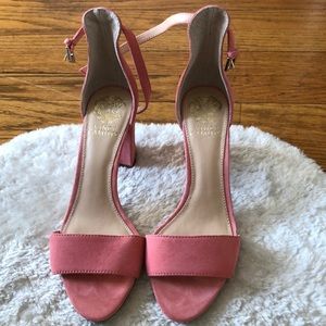 Pink Vince Camuto Block Heel 3.5”